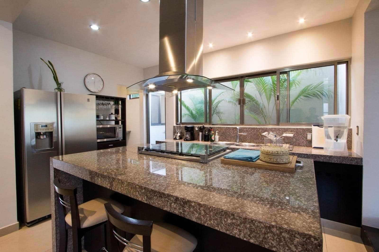 Professional kitchen at MindScape Retreat Cozumel