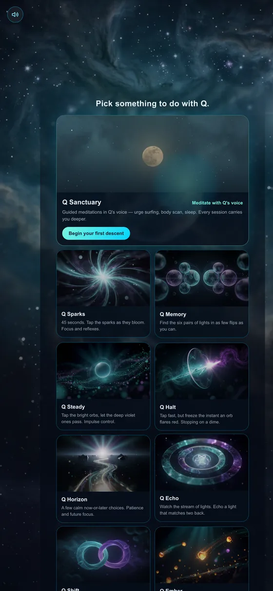 MindScape app — Q Zone